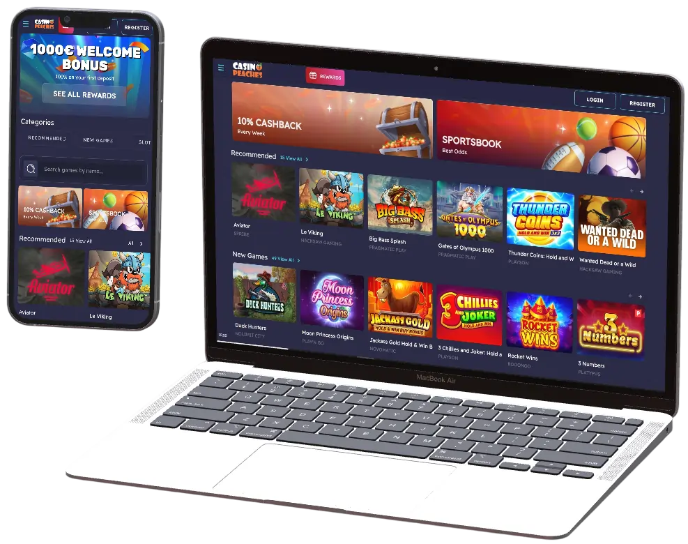 Peaches Casino App Screenshot
